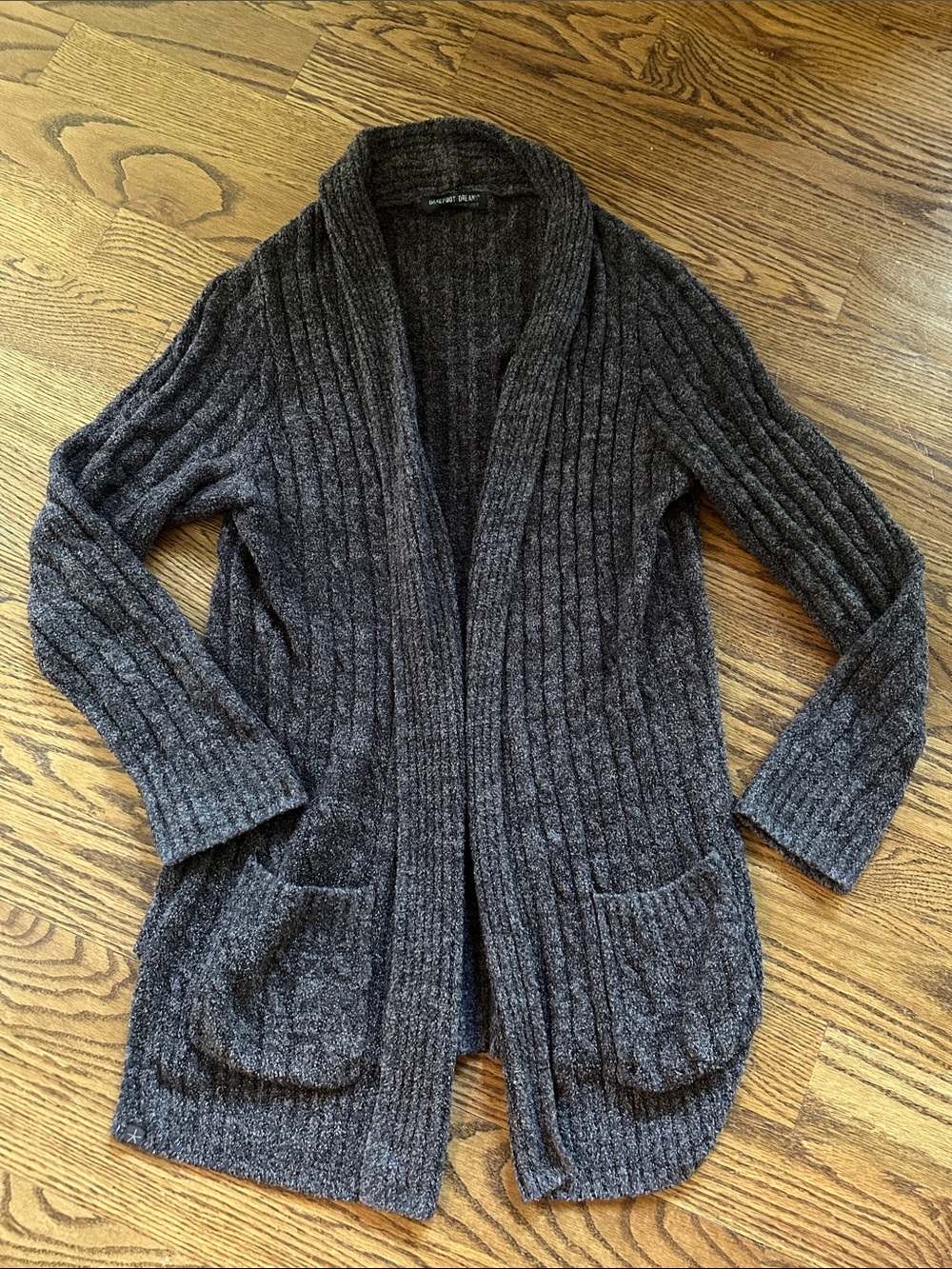 Barefoot Dreams Open Ribbed Cardigan